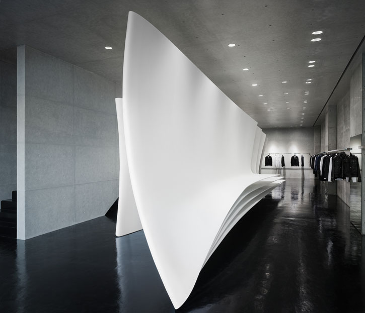 uprt.guru - zaha hadid architects: neil barrett flagship store in in tokyo